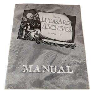 LucasArts Archives Vol. 1 Manual Gray Cover Vintage PC Gaming Collector's Guide